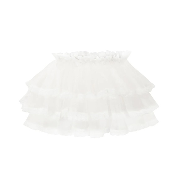 Selkie XS bloomer Dauphine Cream Ruffle Intimate stretches to 16 inches - Picture 7 of 12